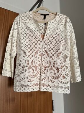 New without tag - white lace blouse